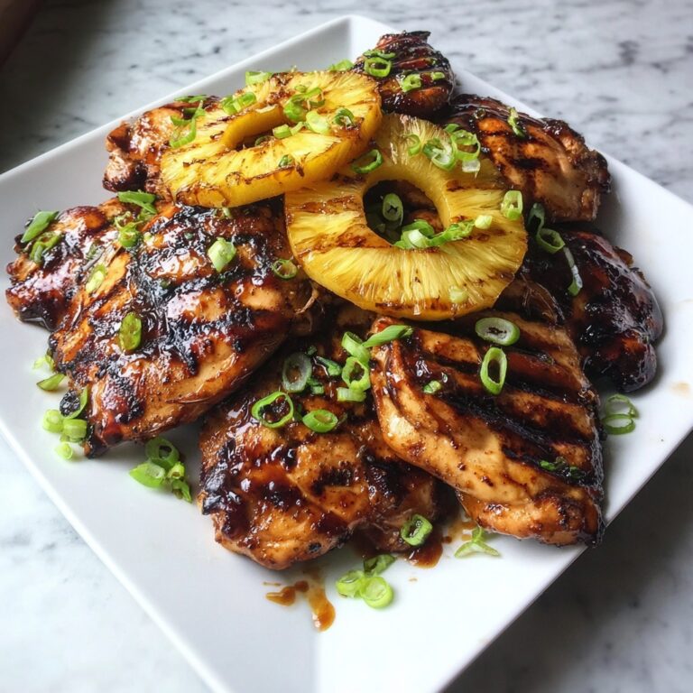 Grilled Aloha Chicken and Pineapple Recipe